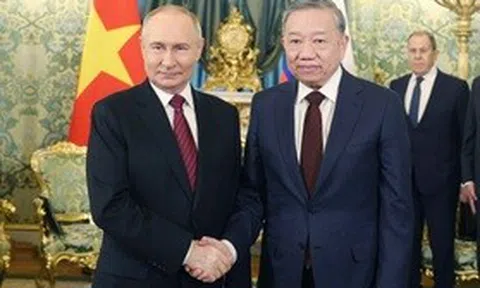 Tổng Bí thư Tô Lâm hội đàm hẹp với Tổng thống Nga Vladimir Putin